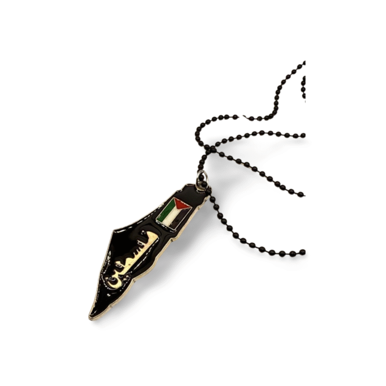Palestine Map Necklace – Elegant Pendant Symbolizing Heritage