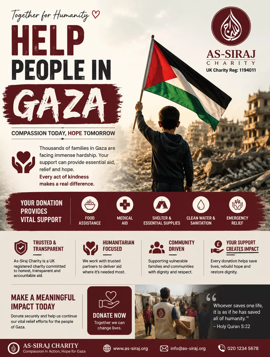 How to help People in Gaza​ | As-Siraj