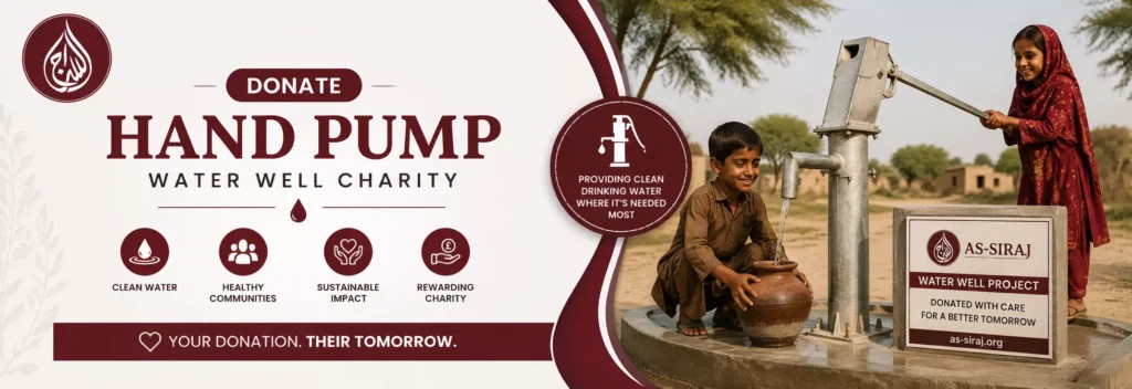 Donate Hand Pump Water Well Charity | As-Siraj
