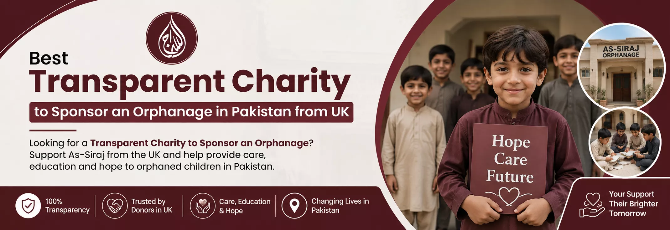 Best Transparent Charity to Sponsor an Orphanage in Pakistan from UK