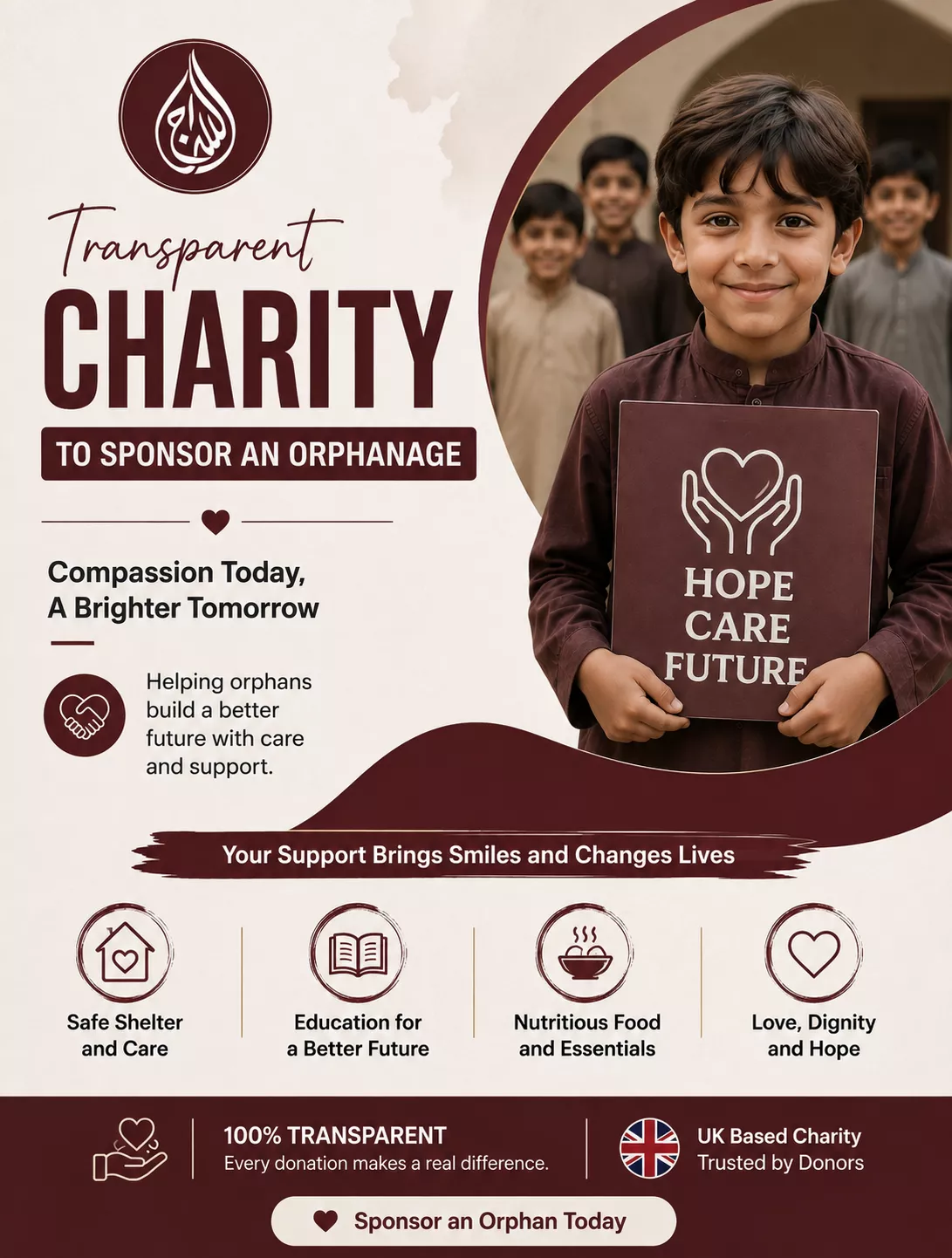 Best Transparent Charity to Sponsor an Orphanage in Pakistan from UK