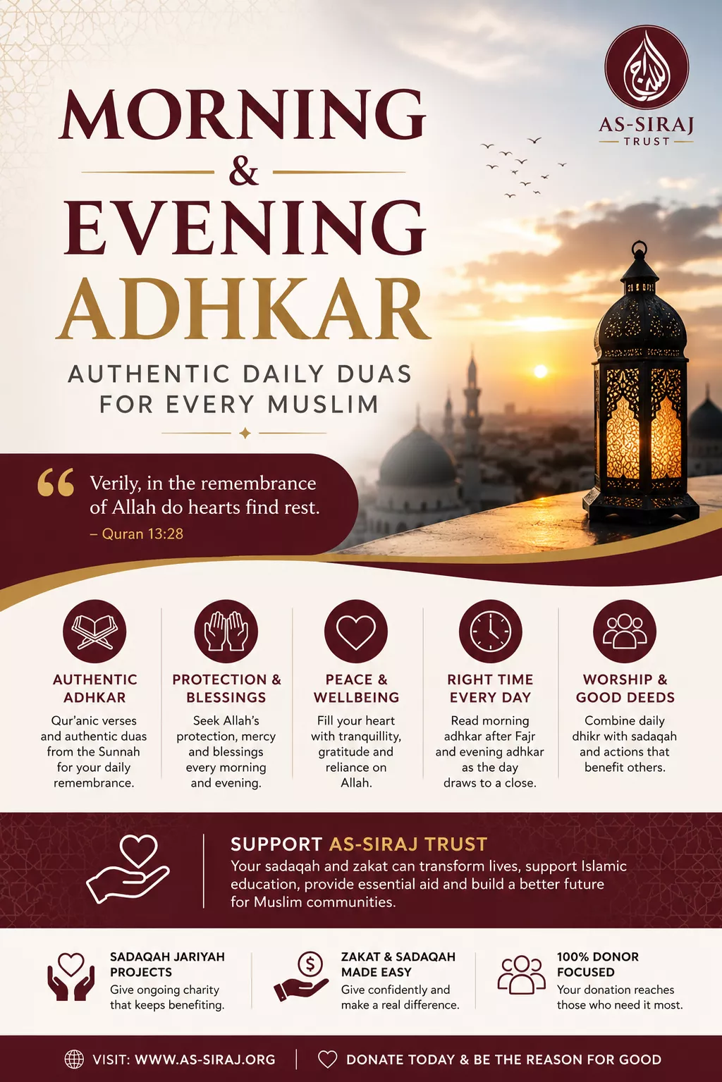 Morning and Evening Adhkar: Authentic Daily Duas