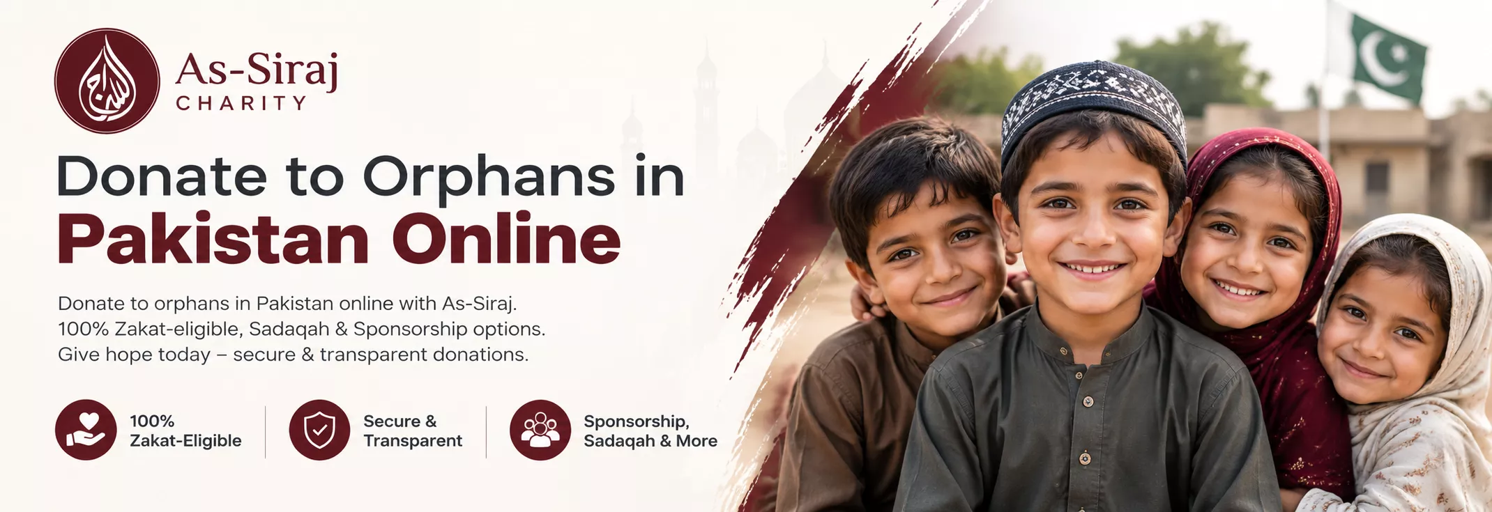 Donate to Orphans in Pakistan Online | As-Siraj Charity