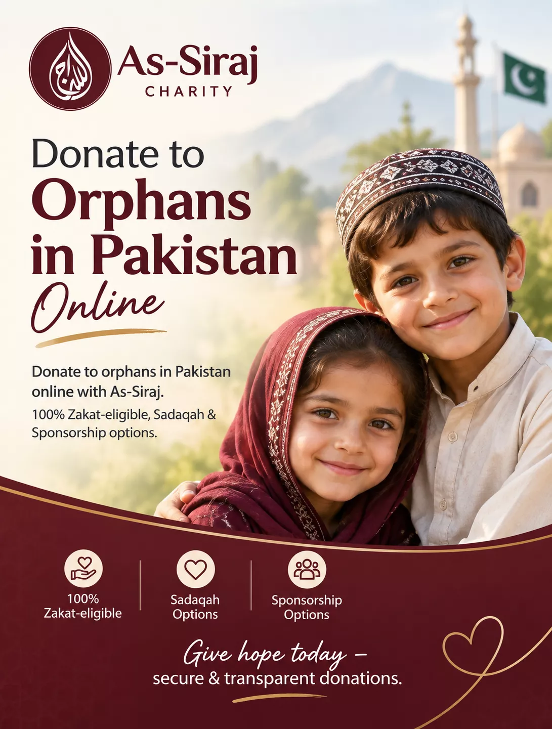 Donate to Orphans in Pakistan Online | As-Siraj Charity