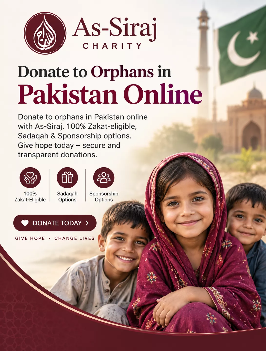 Donate to Orphans in Pakistan Online | As-Siraj Charity