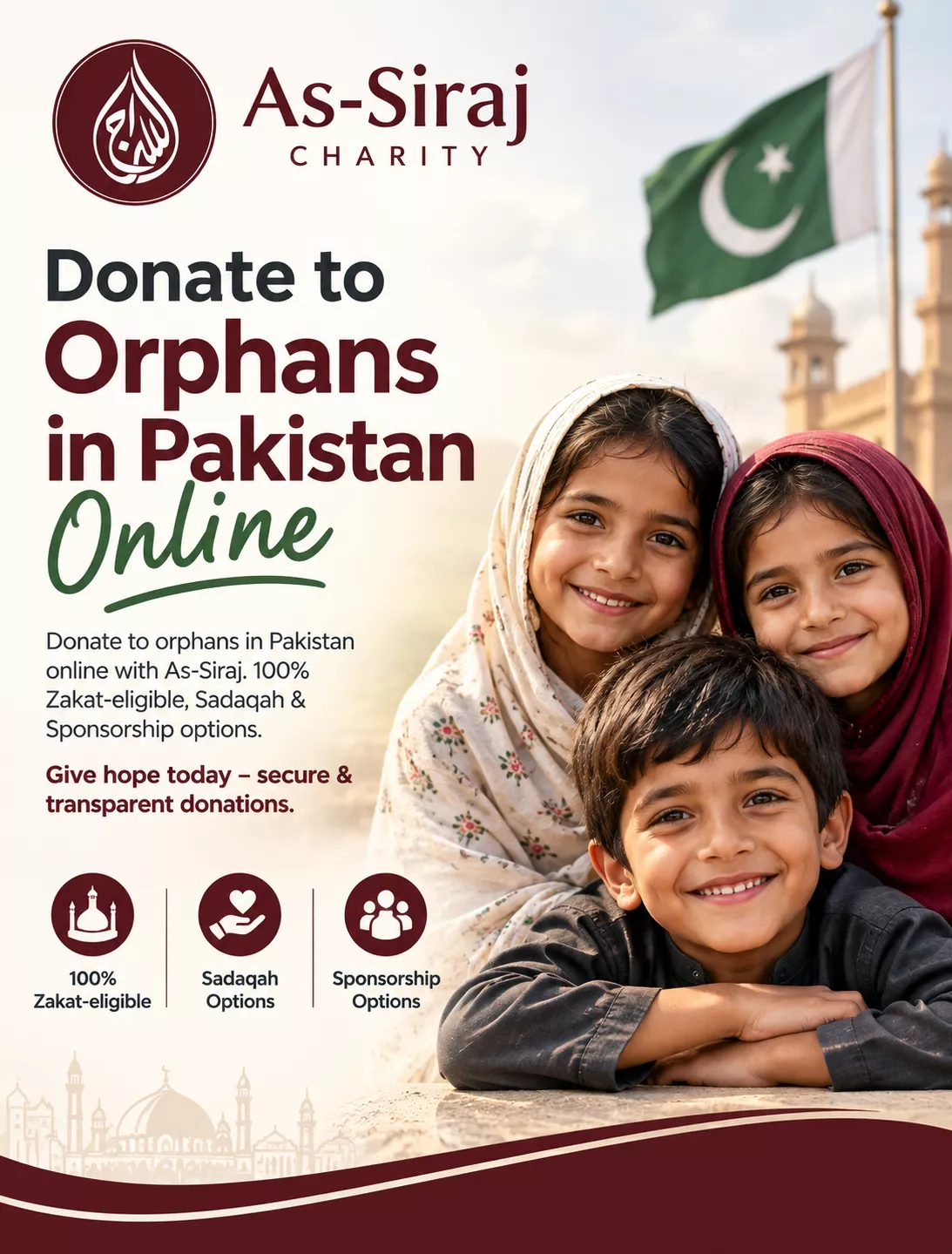 Donate to Orphans in Pakistan Online | As-Siraj Charity
