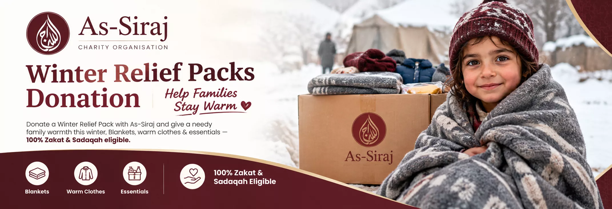 Winter Relief Packs Donation | Help Families Stay Warm – As-Siraj